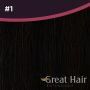 Great Hair Extensions Natural Straight #1 30cm