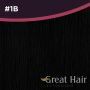 Great Hair Extensions Natural Straight #1B 40cm