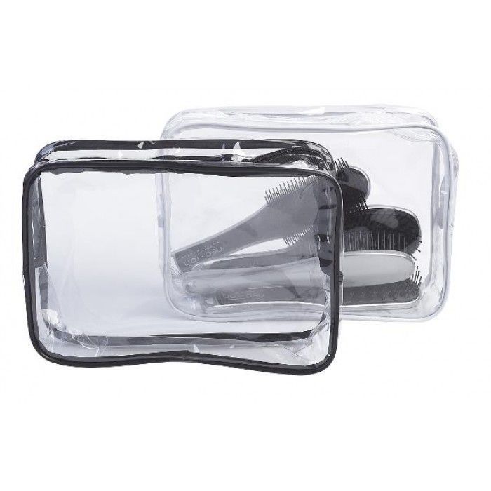 Sibel Toilettas pvc transparant wit 26,5x18x9 cm main product photo