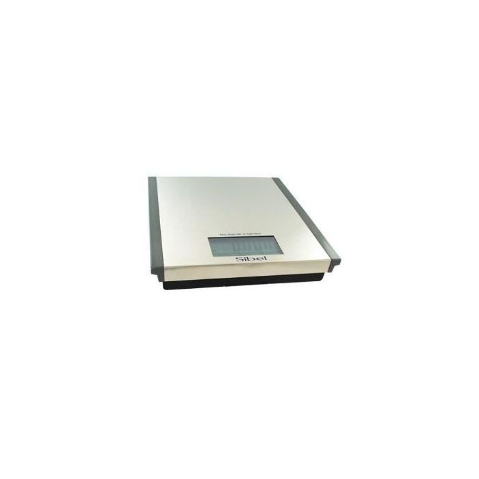 Sibel Steel Style electronische weegschaal met touchscreen Zilver main product photo