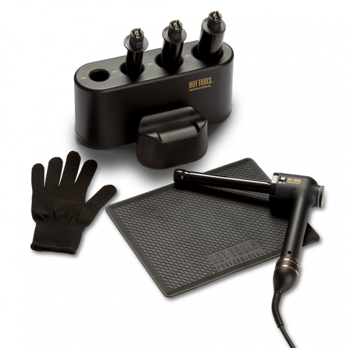 HOT TOOLS Curl Bar Set Black Gold main product photo