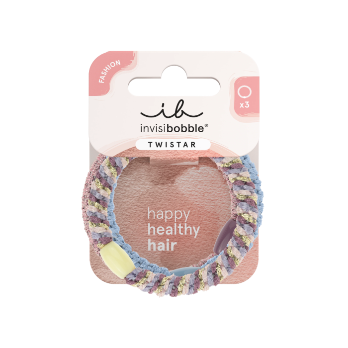 Invisibobble Twistar Lavender Braids 3st main product photo