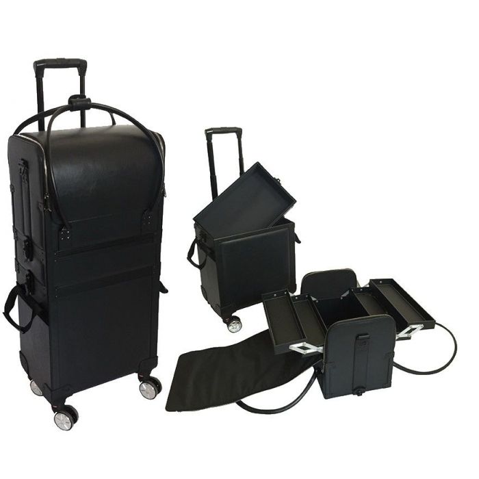 Comair Leren koffer zwart 750x360x235 main product photo