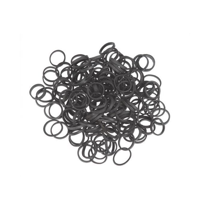 Sibel Haarelastiekjes zwart 500st main product photo