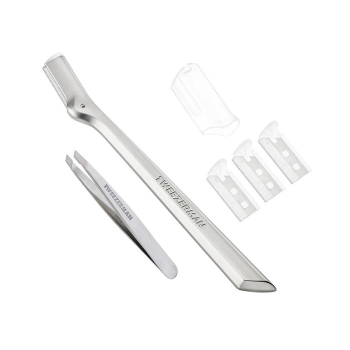 Tweezerman Brow Razor + Mini Tweezer Set main product photo