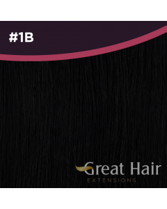 Great Hair Extensions Full Head Clip In - wavy #1B 50cm