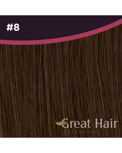 Great Hair Extensions Full Head Clip In - wavy #8 40cm