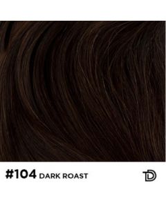 Double True Weft - 50cm - natural straight - 104 Dark Roast
