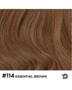 Double True Hair Extensions - 40cm - natural straight - 114 Essential Brown