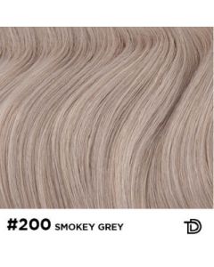 Double True Weft - 50cm - natural straight - 200 Smokey Grey
