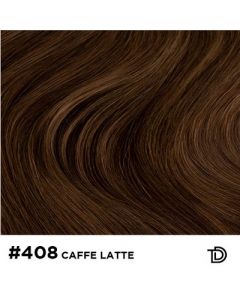 Double True Hair Extensions - 55/60cm - natural straight - 408 Caffè Latte