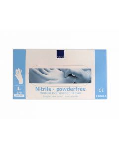 Abena Nitril-Handschoenen poedervrij Maat L wit 100st