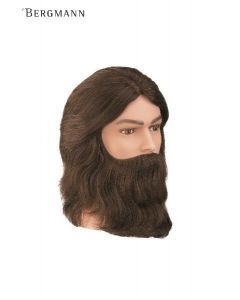 Bergmann Oefenhoofd Amigo baard lichtbruin 20cm