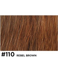 Double True Hair Extensions - 40cm - natural straight - 110 Rebel Brown