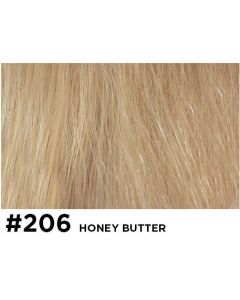 Double True Clip In - 50cm - natural straight - 206 Honey Butter