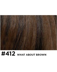 Double True Hair Extensions - 30cm - natural straight - 412 What about Brown