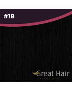 Great Hair Extensions Full Head Clip In - wavy #1B 50cm