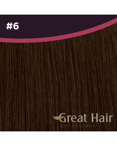 Great Hair Extensions Full Head Clip In - straight #6 50cm