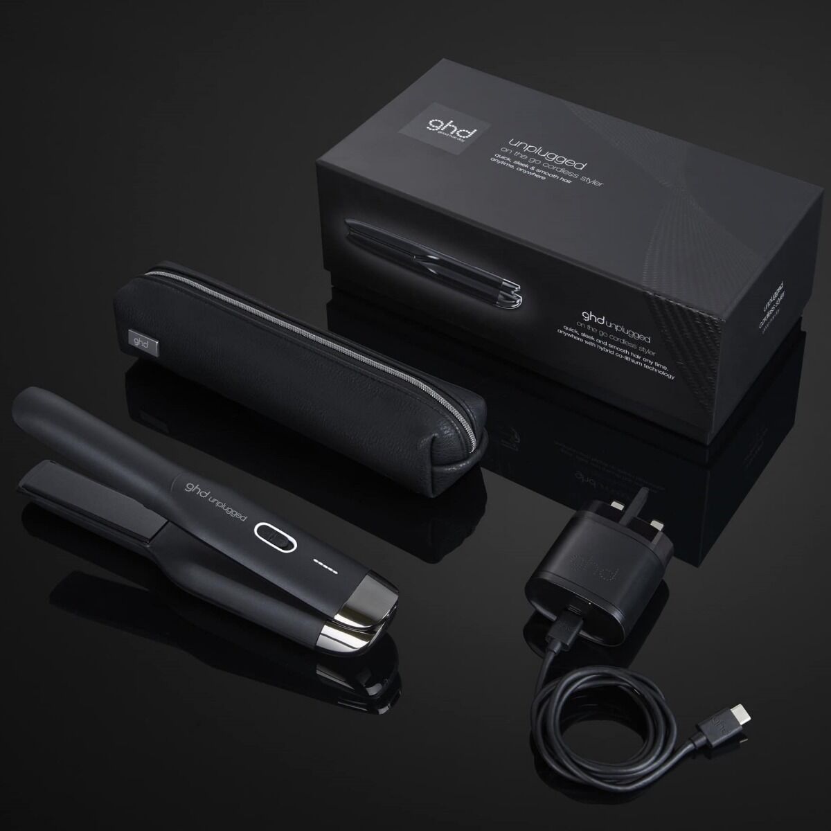 ghd Unplugged Styler Black