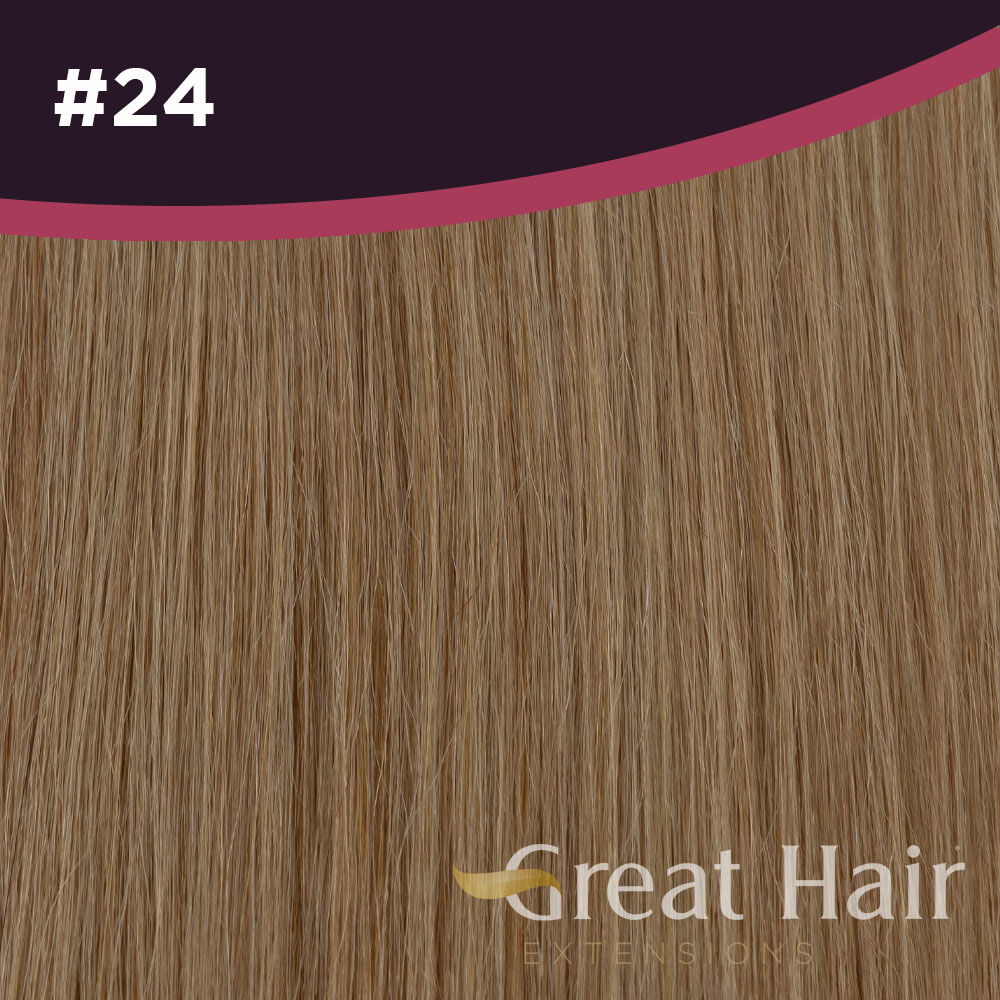Great Hair Extensions Full Head Clip In - wavy #24 40cm