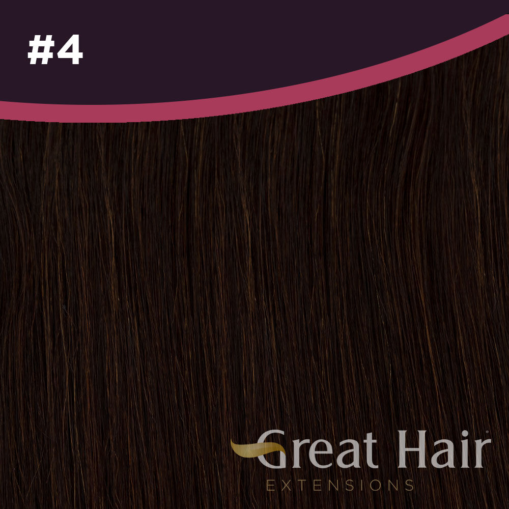 Great Hair Extensions Full Head Clip In - wavy #4 50cm