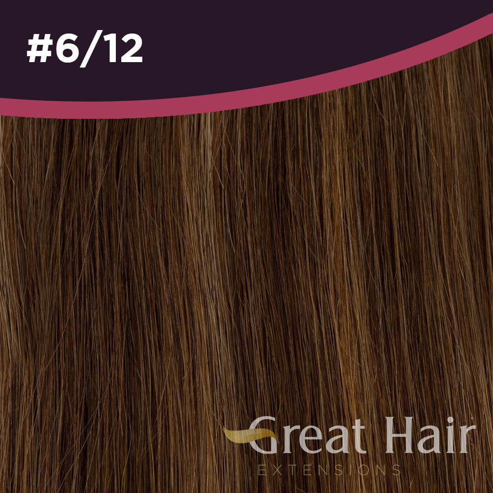 Great Hair Extensions Full Head Clip In - wavy #6/12 50cm