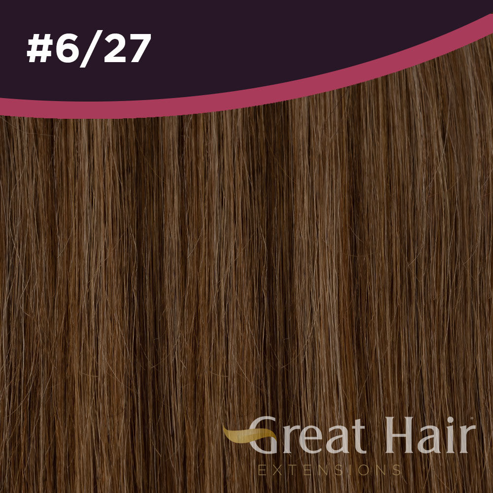 Great Hair Extensions Full Head Clip In - wavy #6/27 40cm