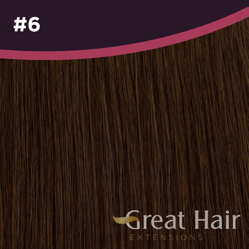 Great Hair Extensions Full Head Clip In - wavy #6 40cm