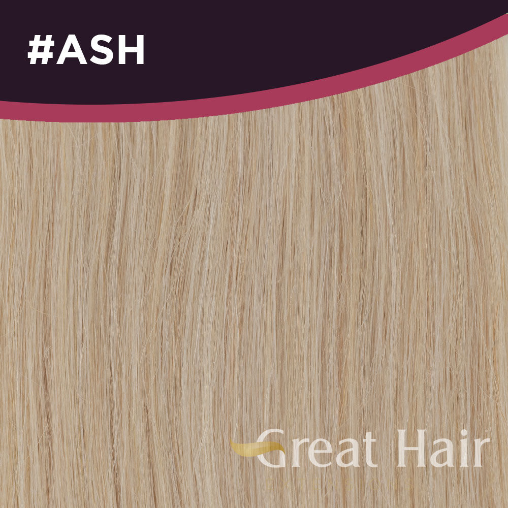 Great Hair Extensions Full Head Clip In - wavy #ASH 50cm