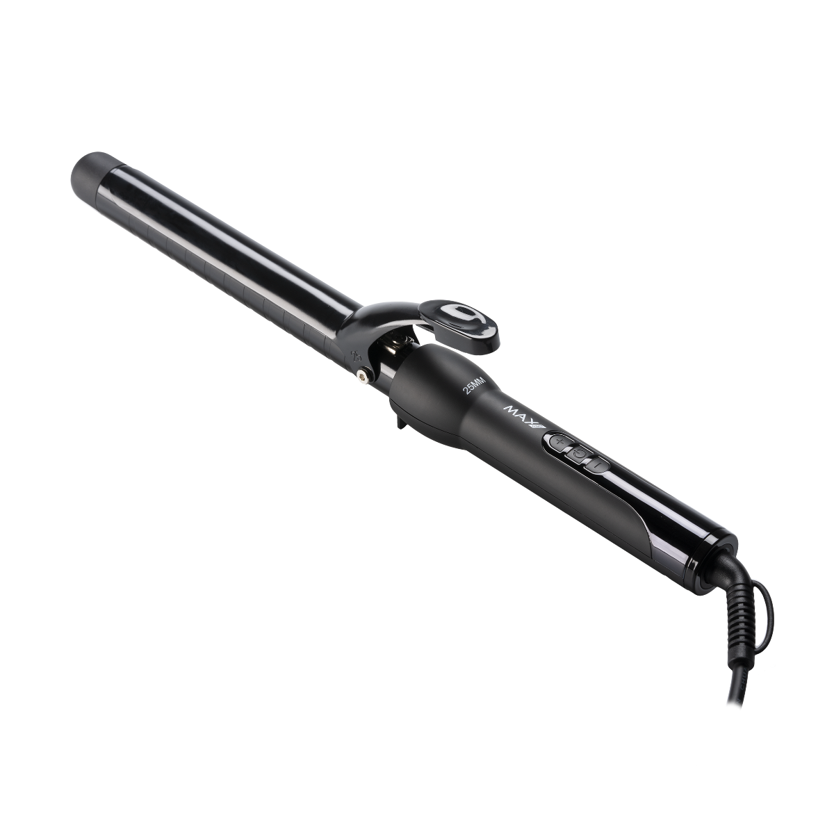 Max Pro Clip Curling Iron Black 25mm
