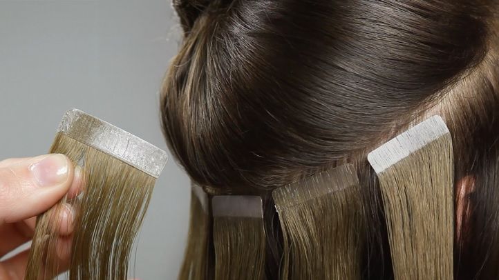 Tape hair extensions zetten sale